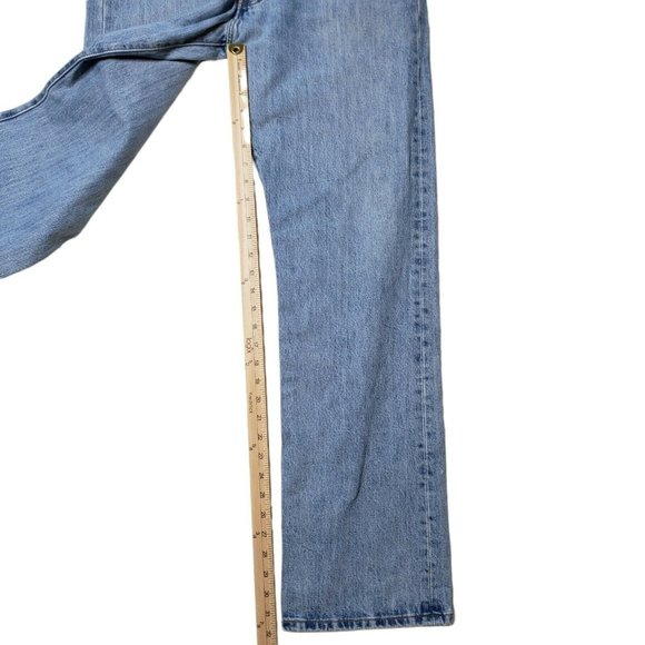 Mens Levis 501 Button Fly Jeans Size 36X34 Red Label Medium Stonewash - Picture 8 of 9